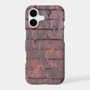 Brick Wall Valentine Graffiti Personalised