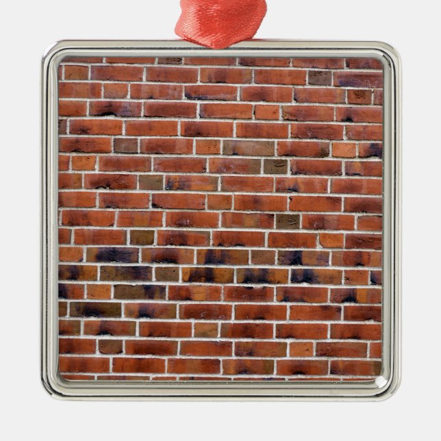 Brick wall with joints metal tree decoration (Front)