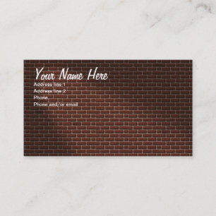BRICK WALL WITH LIGHT BUSINESS CARD