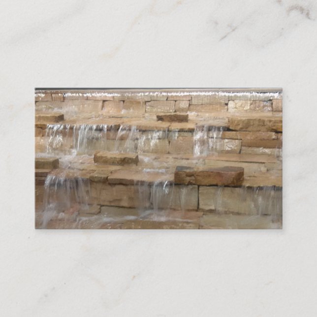 Brick Waterfall Business Cards (Front)