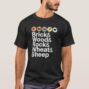 Brick Wood Rock Wheat Sheep T-Shirt