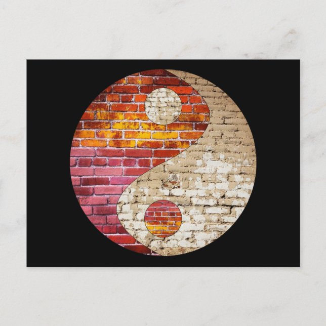 Brick Yin Yang Postcard (Front)