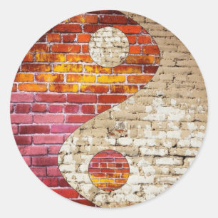 Brick Yin Yang Stickers