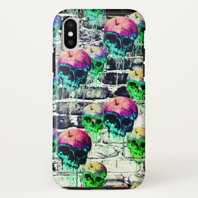 bricked out apple skulls Case-Mate iPhone case (Back)