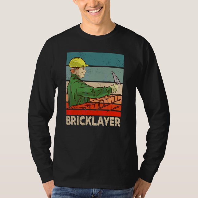 Bricklayer Bricklaying Mason Brick 1 T-Shirt (Front)