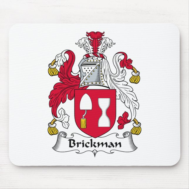 Brickman Family Crest Mouse Pad (Front)