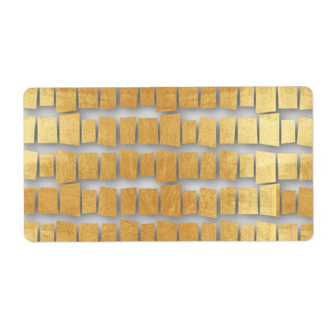 Bricks and pieces of faux gold, faux gold,modern , (Front)