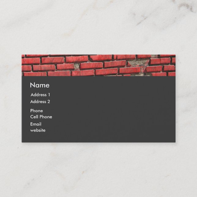 Bricks Business Card (Front)
