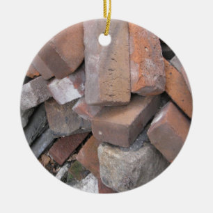 Bricks Ceramic Tree Decoration
