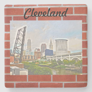 Bricks Cleveland Stone Coaster