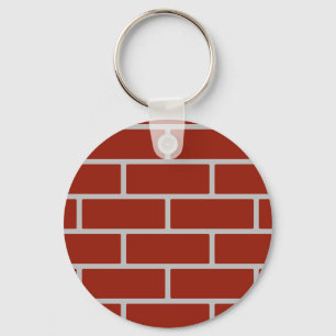 Bricks Keychain (Brick Red & Grey)