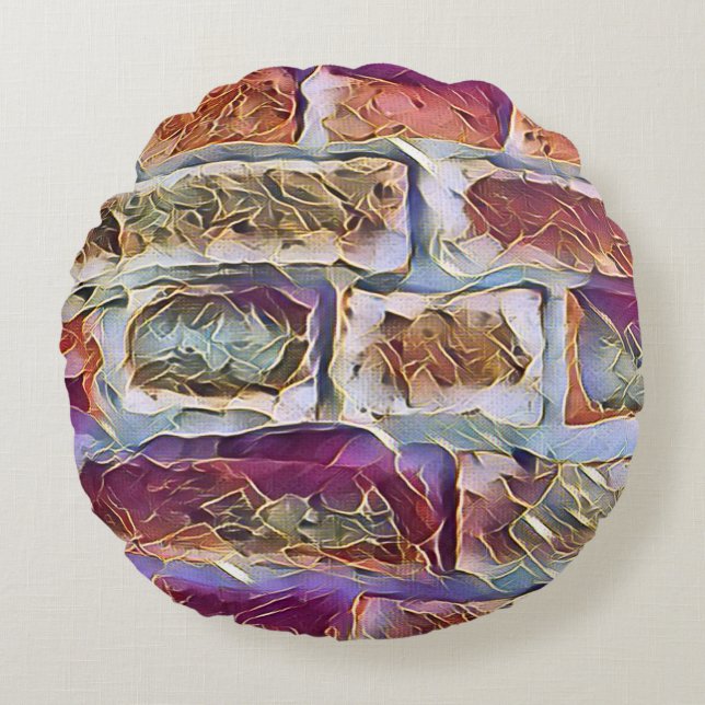 BRICKS   ROUND CUSHION (Front)