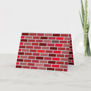 Bricks Stone Worker Fab Cool Birthday Card