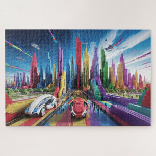 Bricktopia: Futuristic Cityscape2 Jigsaw Puzzle