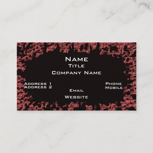 Brickwall Business Card (Front)