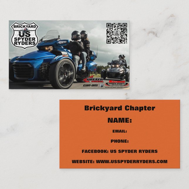 Brickyard Chapter - Business Cards 3 (Front/Back)