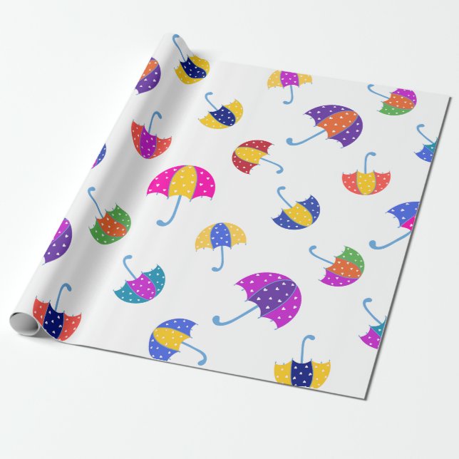 Bridal and baby shower wrapping paper (Unrolled)