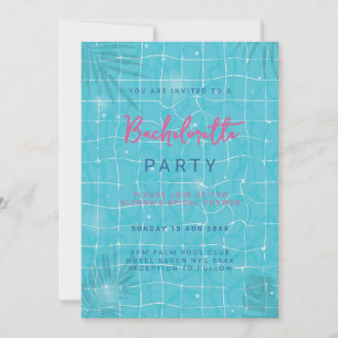 bridal bachelorette Pool Party Invitation