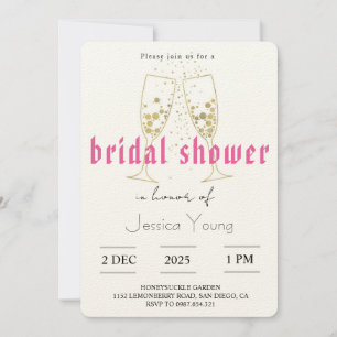 Bridal Bash & Cocktail Call bridal Invitation