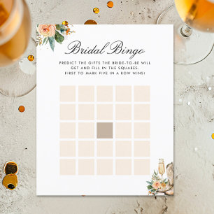 Bridal Bingo Boots and Bubbly Bridal Shower Game