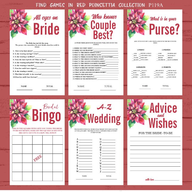 Bridal Bingo Christmas Bridal Shower Game (Creator Uploaded)
