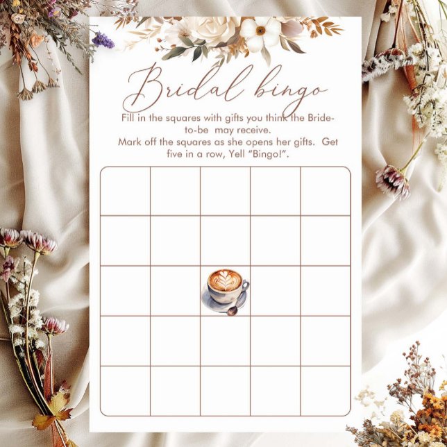 Bridal Bingo Coffee Bridal Shower Game (Creator Uploaded)