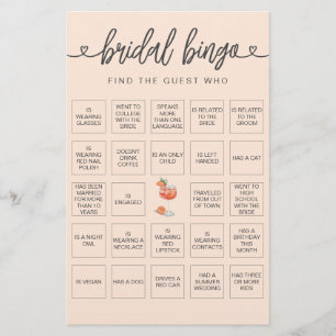  Bridal Bingo Find the Guest Bridal Shower Game