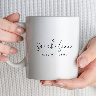 Bridal Black and White Coffee Mug