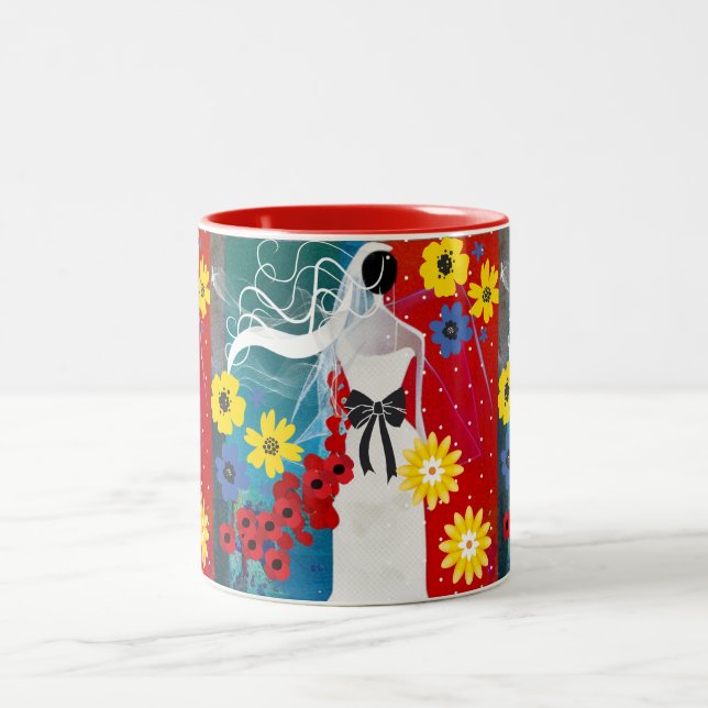 Bridal Bliss Two-Tone Coffee Mug (Center)