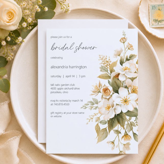 Bridal Bouquet Bridal Shower Invitation (Creator Uploaded)