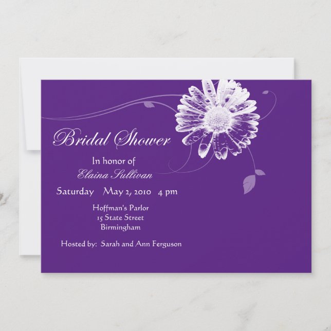 Bridal Bouquet Invitation (Front)