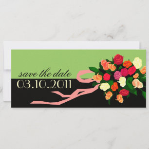 Bridal Bouquet Save the Date Announcement