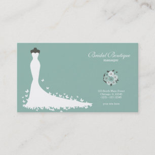 Bridal Boutique - Choose your background colour Business Card