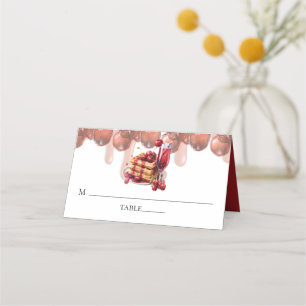 Bridal Bruch Spring Cherry Place Card