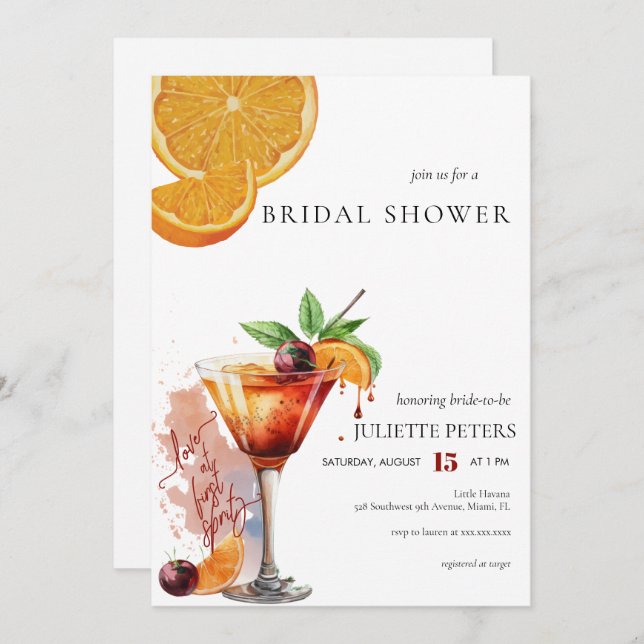 Bridal Brunch | Couples Shower Invitation (Front/Back)