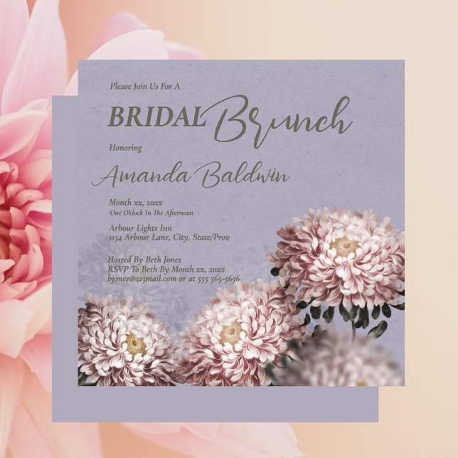 Bridal Brunch Floral  Invitation (Bridal Brunch Floral Invitation)