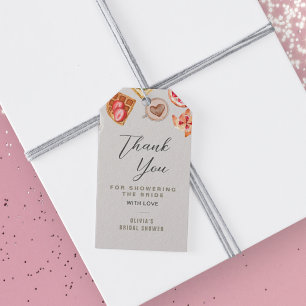 Bridal Brunch Illustrations Grayish Thank You Gift Tags