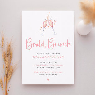 Bridal Brunch Watercolor Blush Invitation