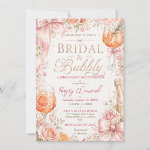 Bridal & Bubbly Spritz Bridal Shower Invitation