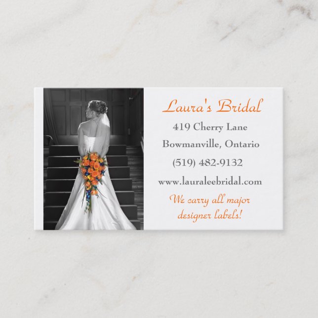 Bridal Business Card (Front)