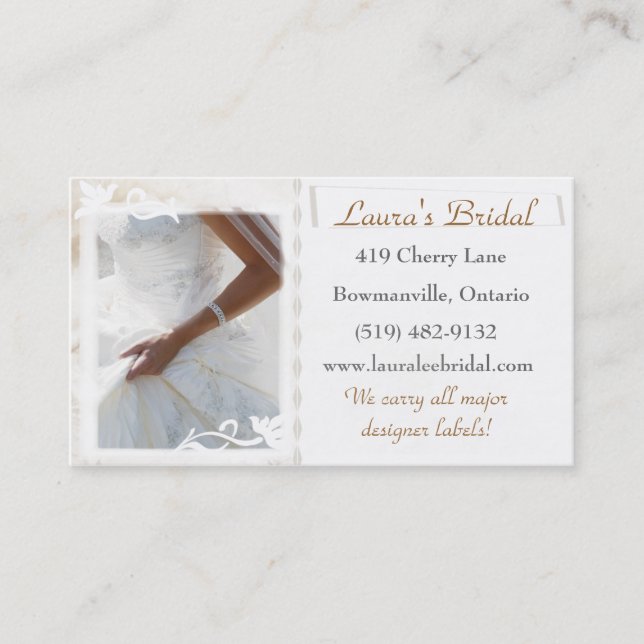 Bridal Business Card (Front)