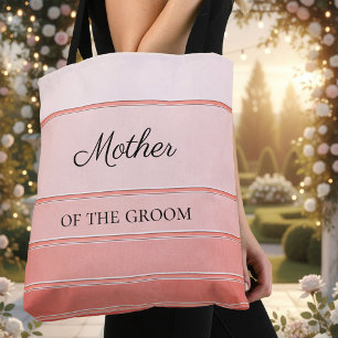 Bridal Chic Coral Tonne sur Tonne Striped Tote Bag
