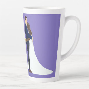 Bridal Couple, skin tones Variation 1 Latte Mug