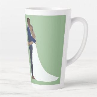 Bridal Couple, skin tones Variation 4 Latte Mug