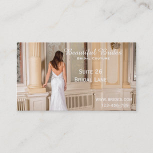 Bridal Couture, Bridal Wear, Wedding dress designs Business Card