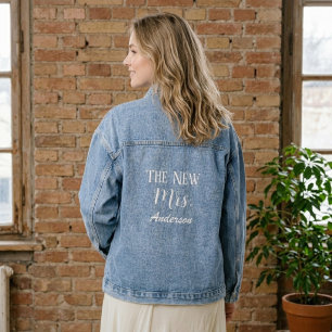 Bridal Denim Jackets, Custom Mrs Denim Jackets