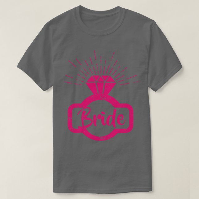 Bridal Diamond Ring Wedding Bride Wedding proposal T-Shirt (Design Front)