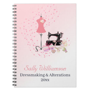 Bridal Dress Alterations Pink Notebook