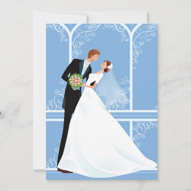 Bridal Embrace Wedding Invitation (Front)