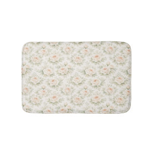 Bridal Floral Pattern Bath Mat